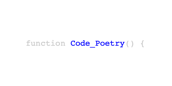 Code Poetry
